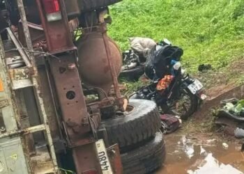 Accident mortel à Bangouyah, dans Kindia : un camion benne percute deux motos, un mort et plusieurs blessés enregistrés