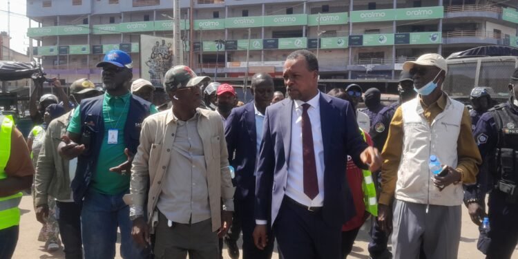 Déguerpissements des emprises publics : Visite du ministre Aboubacar Camara pour constater les faits sur le terrain à Madina